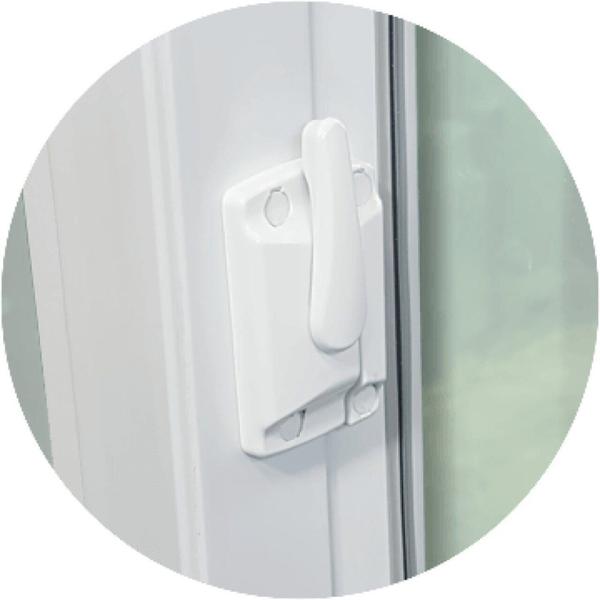 Janela de PVC Integrada 140x200cm 2 Folhas com Vidro Liso ITEC Brimak Imagem de Janela de PVC Integrada 140x200cm 2 Folhas com Vidro Liso ITEC Brimak