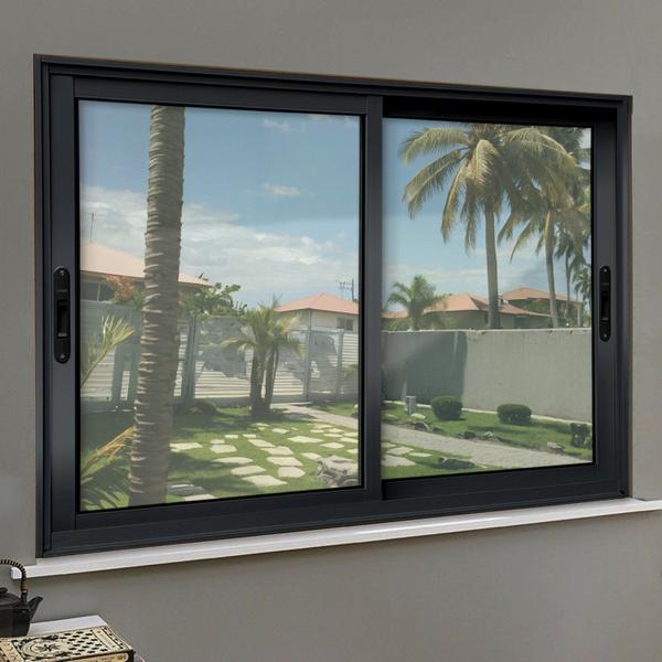 Imagem de Janela Elite 2 Folhas Moveis 120 X 200 Vidro Liso Preto