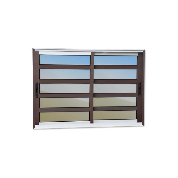 Janela Elite com Travessas 2 Folhas Moveis 100 X 200 Vidro Reflex - Brimak Imagem de Janela Elite com Travessas 2 Folhas Moveis 100 X 200 Vidro Reflex