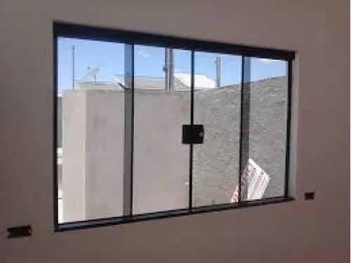 Janela incolor 4 folhas 100alt x 200lar ( kit bronze ) - NEW TEMPER Imagem de Janela incolor 4 folhas 100alt x 200lar ( kit bronze )