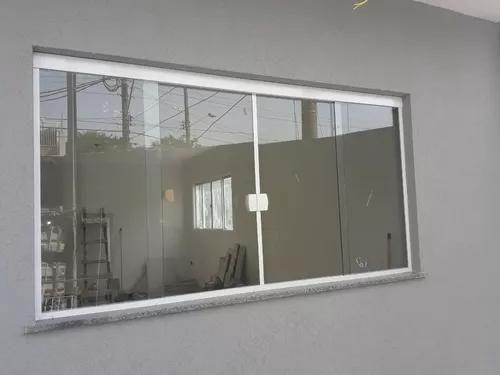 Janela incolor 4 folhas 100alt x 200lar ( kit bronze ) - NEW TEMPER Imagem de Janela incolor 4 folhas 100alt x 200lar ( kit bronze )