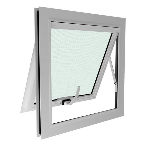 Janela Maxiar De Banheiro 45X45 Cor Aluminio - Esquadrias Brasil Imagem de Janela Maxiar De Banheiro 45X45 Cor Aluminio