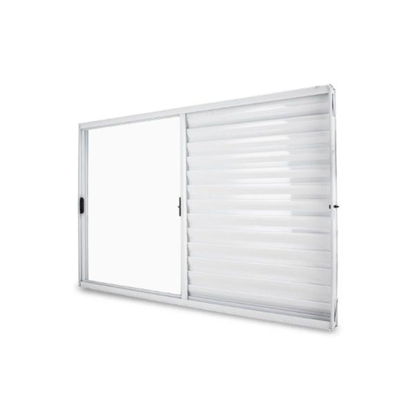 Janela Veneziana Abertura Direita 3 Folhas Vidro Liso 100x120cm Exclusiva Esquadrias - Espresso Esquadrias Imagem de Janela Veneziana Abertura Direita 3 Folhas Vidro Liso 100x120cm Exclusiva Esquadrias