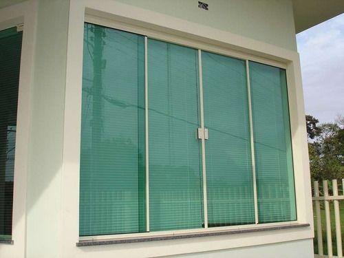 Janela verde 4 folhas 120alt x 300lar ( kit branco ) - NEW TEMPER Imagem de Janela verde 4 folhas 120alt x 300lar ( kit branco )