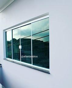 Janela verde 4 folhas 120alt x 300lar ( kit branco ) - NEW TEMPER Imagem de Janela verde 4 folhas 120alt x 300lar ( kit branco )
