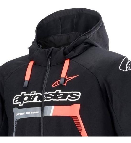 Imagem de Jaqueta Alpinestars Chrome Ignition Hoodie Preto Vermelho