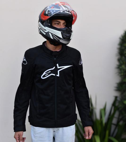 Imagem de Jaqueta Alpinestars T SP X Superair Preto Branco Verão Calor