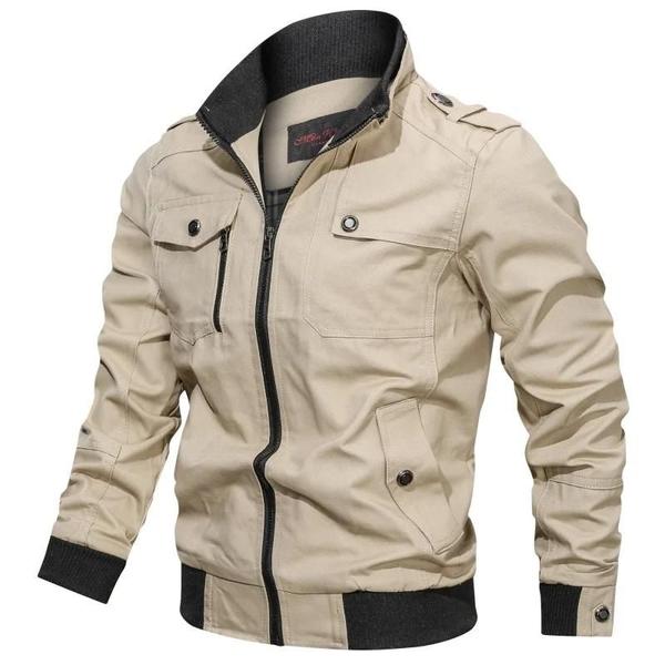 Jaqueta Bomber Masculina Slim Fit - Primavera/Outono - Moda Casual Militar Jaqueta Bomber Masculina Slim Fit - Primavera/Outono - Moda Casual Militar