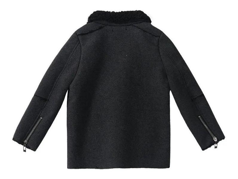 Jaqueta Infantil Tigor Tigre Masculino Lã Batido Forrada em