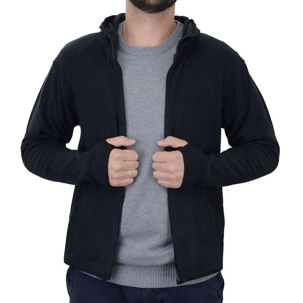 Imagem de Jaqueta Masculina Lupo Sport Fleece Preta - 77194001