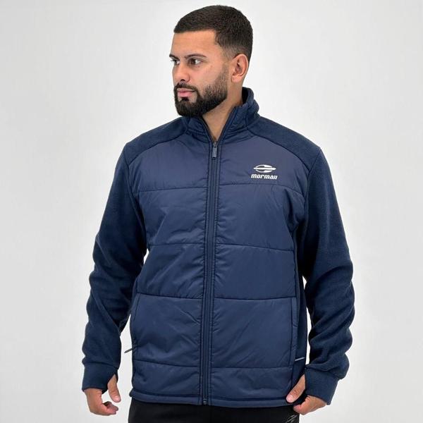 Jaqueta Mormaii Fleece e Nylon com Zíper Masculina - Jaqueta