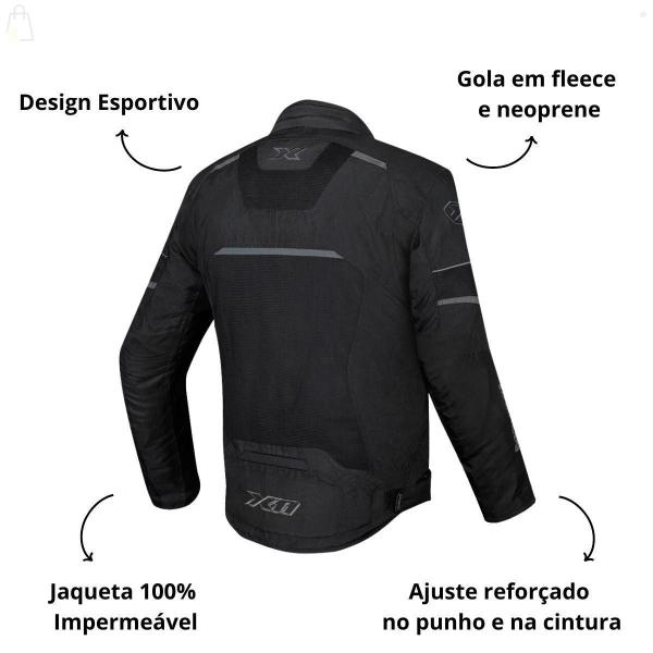 Imagem de Jaqueta Moto Masculina X11 Breeze 2 100% Impermeável