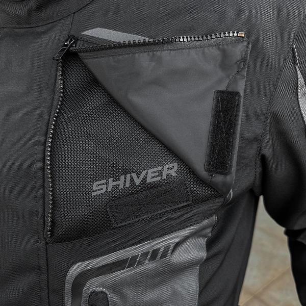 Imagem de Jaqueta Motociclista Shiver Adventure Masculina Preta/cinza  lançamento 2024 TAM G