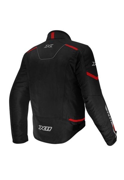 Imagem de Jaqueta Motoqueiro X11 Guard 2 Preto e Vermelho Masculina Original