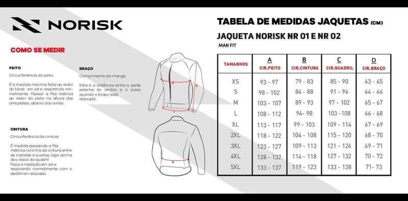 Imagem de Jaqueta Norisk NR 01 Black Red Masculina