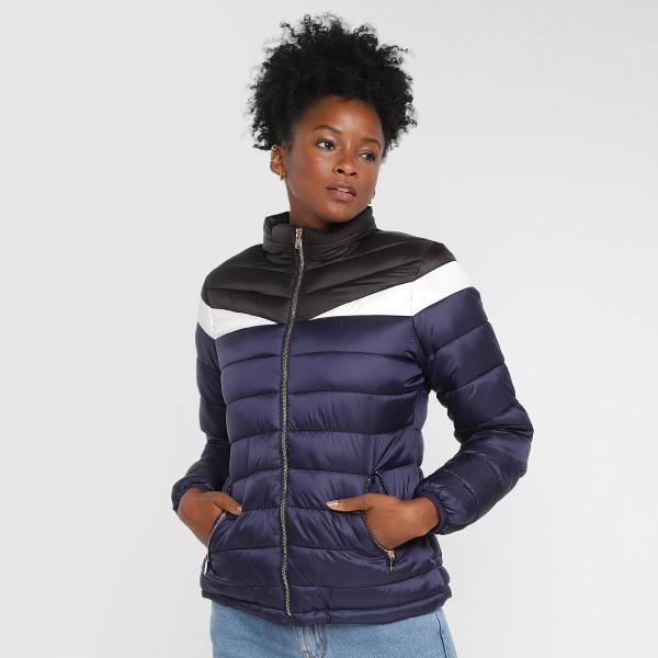 Facinelli Puffer Feminino Capuz Feminina Casaco Moletom Facinelli