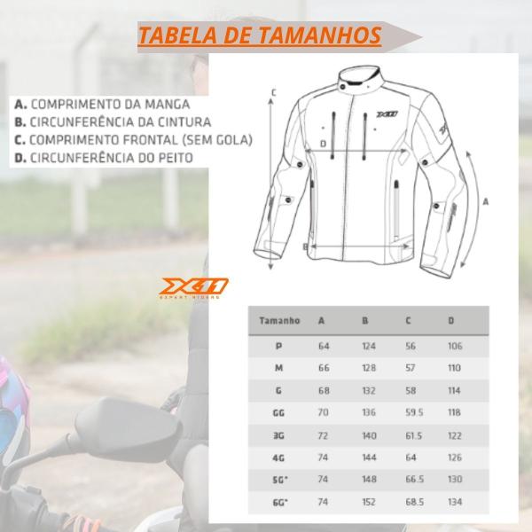 Imagem de Jaqueta x11 iron 3 masculina impermeavel reforçada motocicli