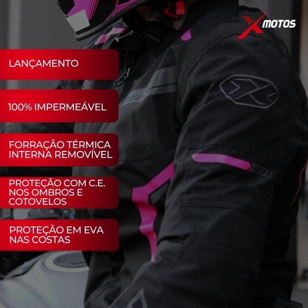 Imagem de Jaqueta X11 One 2 Feminina Proteção Moto 100% Impermeável