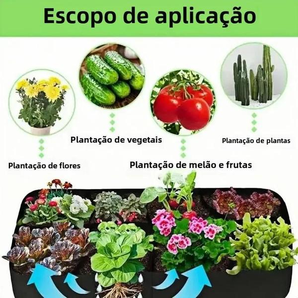 Imagem de Jardim Vertical Elevado - Vaso para Plantas e Flores