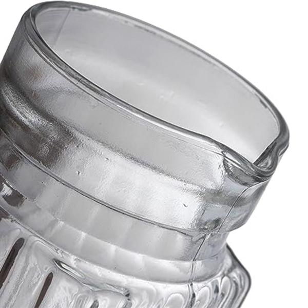 Jarra 1 Litro Com tampa Para Água Suco Vidro Grosso Com Alça Cor Transparente - Ladiv Imagem de Jarra 1 Litro Com tampa Para Água Suco Vidro Grosso Com Alça Cor Transparente