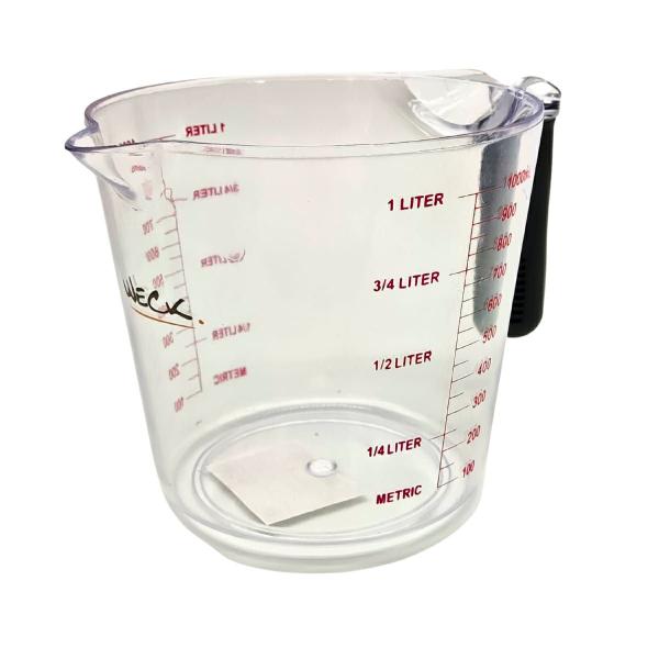 Jarra 1000 Ml Com Medidor e Cabo Plástica Transparente Weck Imagem de Jarra 1000 Ml Com Medidor e Cabo Plástica Transparente Weck