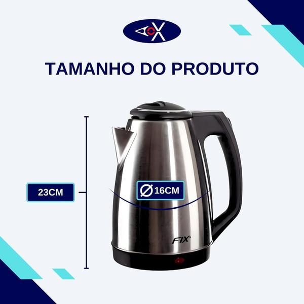 Imagem de Jarra Chaleira Elétrica Inox  1,8L 