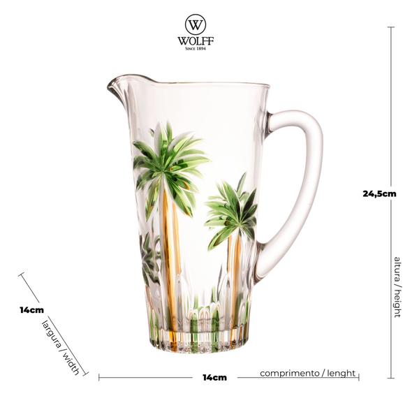 Imagem de Jarra Cristal De Palm Tree Handpaint 1,2l Wolff