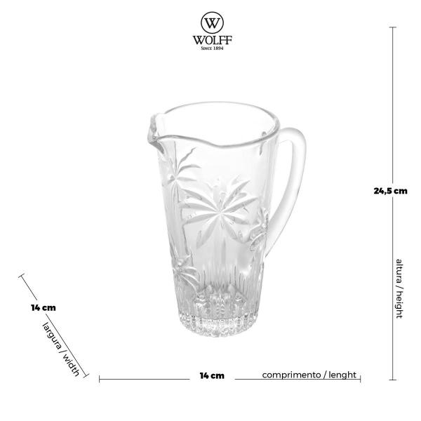 Imagem de Jarra Cristal Palm Tree 1,2l Rojemac