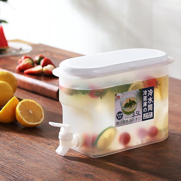 Jarra de água de 3500ml com faucet Limão Suco de Limão Jug Kitchen Drinkware Kettle Pot Cold Water Bottle Container Heat Resistant Pitcher Potes de água e chaleiras - HTTN Imagem de Jarra de água de 3500ml com faucet Limão Suco de Limão Jug Kitchen Drinkware Kettle Pot Cold Water Bottle Container Heat Resistant Pitcher Potes de água e chaleiras