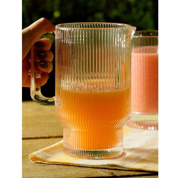 Jarra De Água Suco Em Cristal De Chumbo 900Ml Lines De Mesa - Wolff Imagem de Jarra De Água Suco Em Cristal De Chumbo 900Ml Lines De Mesa