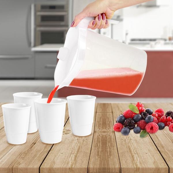 Imagem de Jarra De Plastico Oval Lisa Colors 1,8l