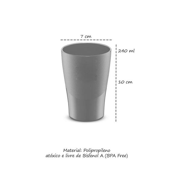 Imagem de Jarra de Suco Agua 1,5L Tampa Preta e 4 Copos