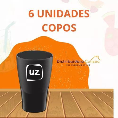 Imagem de Jarra De Suco/agua 2l + 6 Copos 300ml 5 Cores - Cozinha Uz