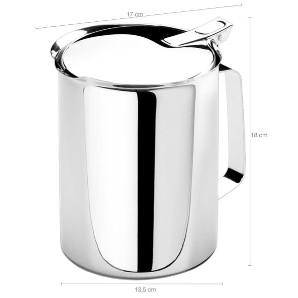 Jarra De Suco Água Chá Com Tampa Aparador Gelo Inox Brinox Imagem de Jarra De Suco Água Chá Com Tampa Aparador Gelo Inox Brinox