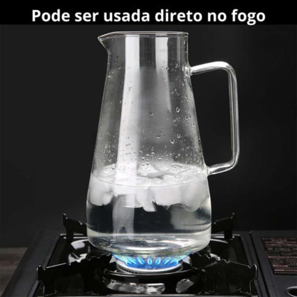 Imagem de Jarra De Vidro Borossilicato Com Tampa De Inox Mercury 1,5l Hauskraft