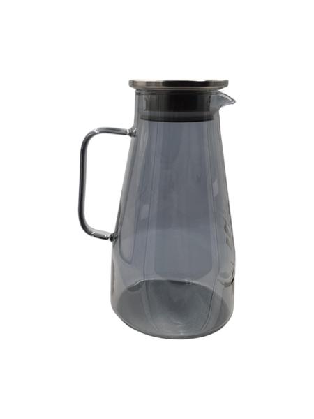 Jarra De Vidro Borossilicato Com Tampa Inox 1,8 Litros Fumê - Fact Importados Imagem de Jarra De Vidro Borossilicato Com Tampa Inox 1,8 Litros Fumê