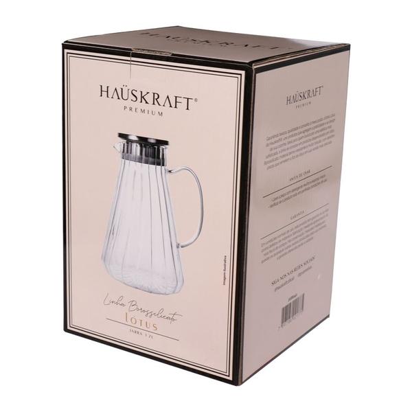 Jarra De Vidro Borossilicato Lotus 1,7 L Hauskraft - Haüskraft Imagem de Jarra De Vidro Borossilicato Lotus 1,7 L Hauskraft