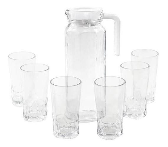 Jarra De Vidro Com 6 Copos Tampa Água Suco 1800Ml - Vacheron Imagem de Jarra De Vidro Com 6 Copos Tampa Água Suco 1800Ml