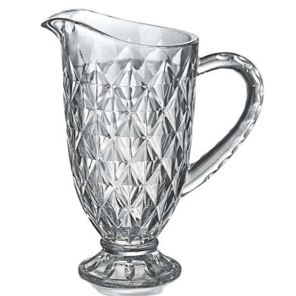Jarra De Vidro Diamond 1.2l Para agua Suco Drinks Chá Transparente - Clink Jarra De Vidro Diamond 1.2l Para agua Suco Drinks Chá Transparente - Clink