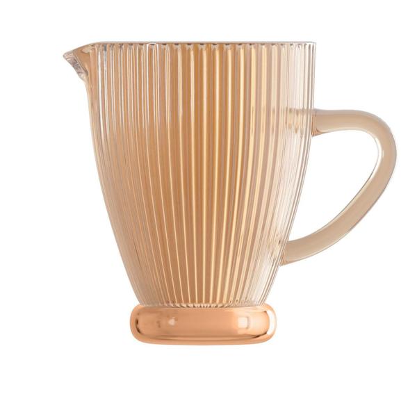 Jarra de Vidro Lines Âmbar 1,3L - Wolff Imagem de Jarra de Vidro Lines Âmbar 1,3L - Wolff