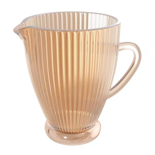Jarra de Vidro Lines Âmbar 1,3L - Wolff Imagem de Jarra de Vidro Lines Âmbar 1,3L - Wolff