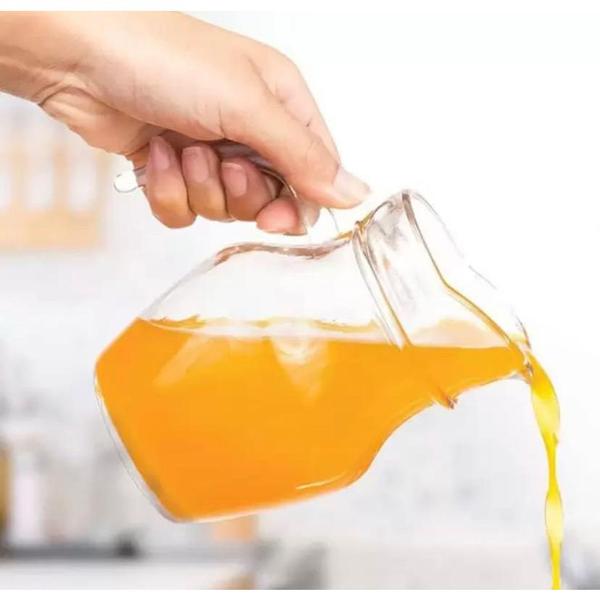 Jarra de Vidro Suco Resistente Para Suco Refri Água 520ML Resistente 6 Unidades - Ladiv Imagem de Jarra de Vidro Suco Resistente Para Suco Refri Água 520ML Resistente 6 Unidades