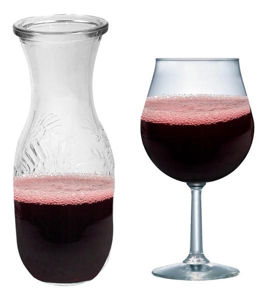 Imagem de Jarra Decanter De Vinho Ou Água Vidro Garrafa 500Ml