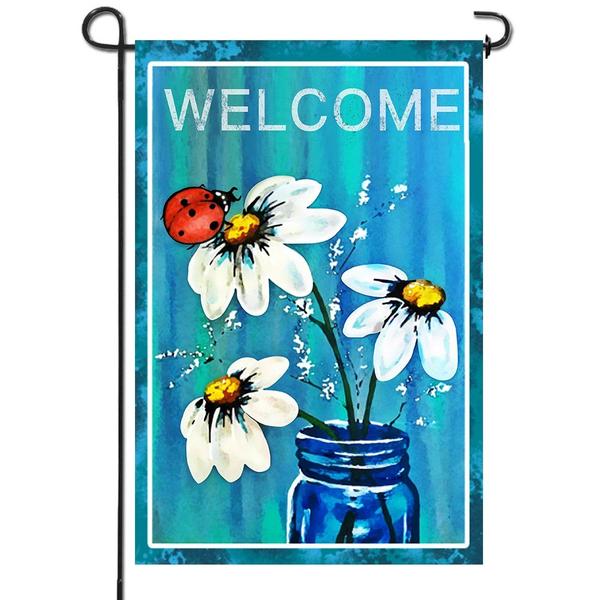 Imagem de Jarra Garden Flag Anley Premium Spring Summer Daisy 32x45cm