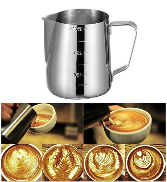 Imagem de Jarra Inox Cremeira Pitcher 350ml Leiteira Barista Latte Art - Top Chef