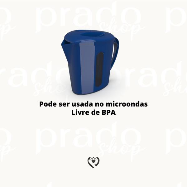 Imagem de Jarra Leiteira 1L Com Visor Para Microondas Unitermi Leite Chá Suco Água