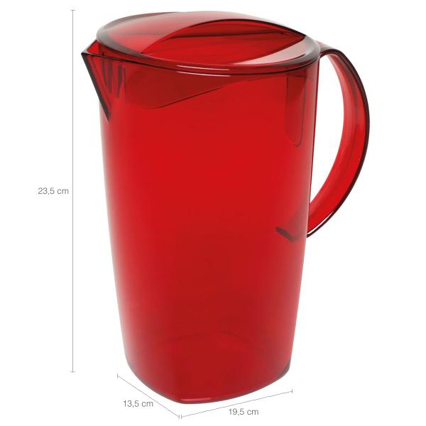 Jarra Luna Vitra Para Suco Água 2l Jarra Com Tampa Acrílico - Ou Imagem de Jarra Luna Vitra Para Suco Água 2l Jarra Com Tampa Acrílico