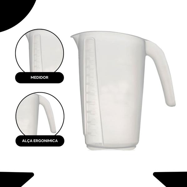 Jarra Medidora 1 Litro Agua Suco Sanremo Imagem de Jarra Medidora 1 Litro Agua Suco Sanremo