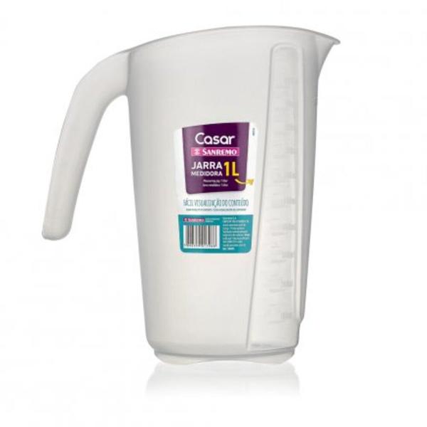 Jarra Medidora Plastico Sanremo 1Litro Imagem de Jarra Medidora Plastico Sanremo 1Litro