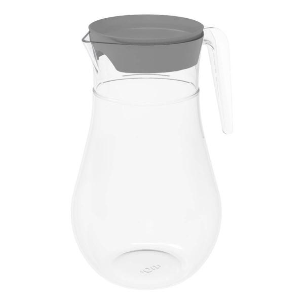 Jarra para Água e Suco com Tampa e Alça 2L Transparente Chumbo Belly Ou Imagem de Jarra para Água e Suco com Tampa e Alça 2L Transparente Chumbo Belly Ou